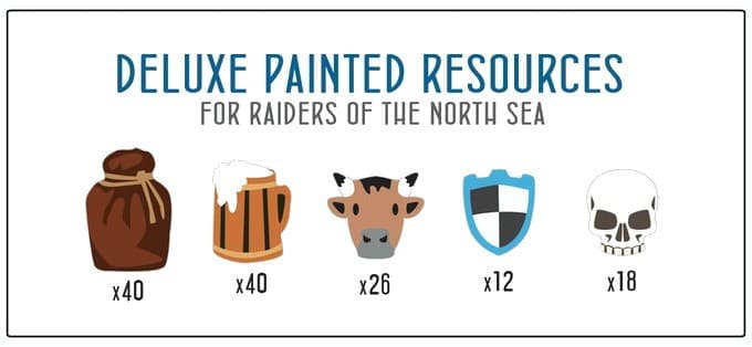 Boîte du jeu : Pillards de la Mer du Nord - Extension "Pions 'Ressource' Peints"
