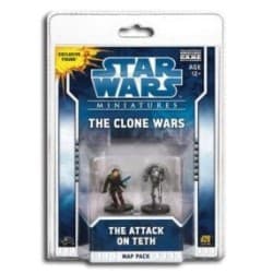 Couverture de Star Wars Miniatures : The clone Wars : Map Pack : The Attack on Teth