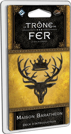 Boîte du jeu : Maison Baratheon : Deck d’introduction Trône de Fer LCG 2nd Édition
