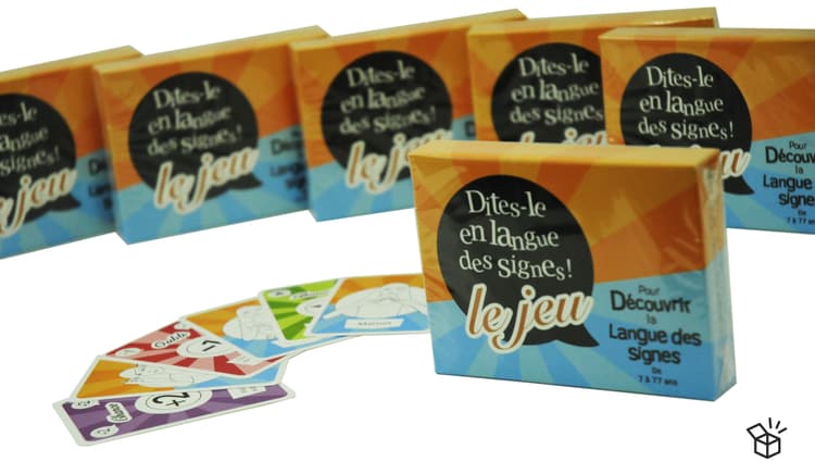 Boîte du jeu : Dites-le en langue des signes ! Le jeu