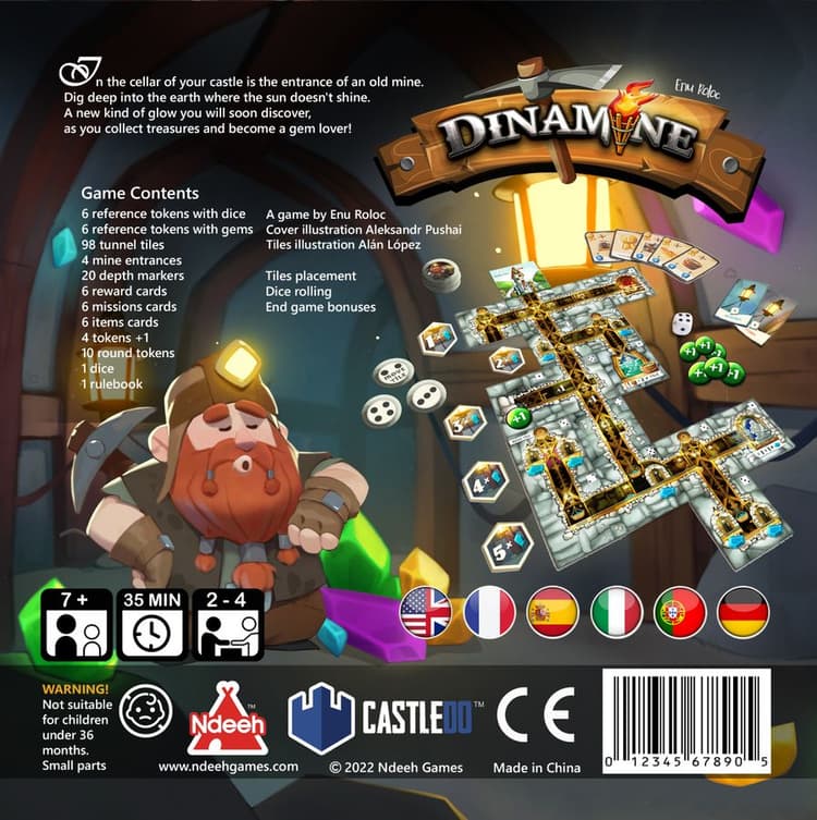 Boîte du jeu : Dinamine