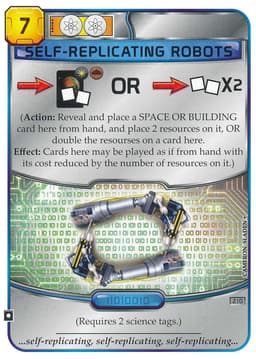 Couverture de Terraforming Mars - Carte promotionnelle "Robots Réplicateurs / Self-Replicating Robots"