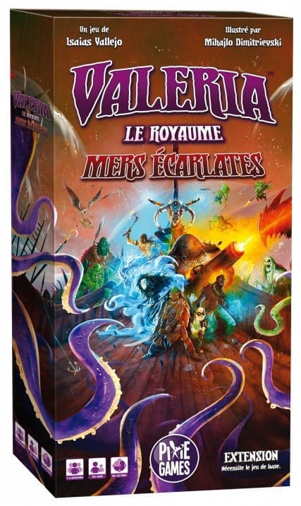 Boîte du jeu : Valeria - Le Royaume - Extension "Mers Écarlates"