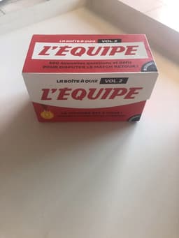 Couverture de La boîte à quiz vol. 2 L'équipe