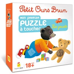 Couverture de Petit Ours Brun - Mon premier puzzle à toucher - les jouets