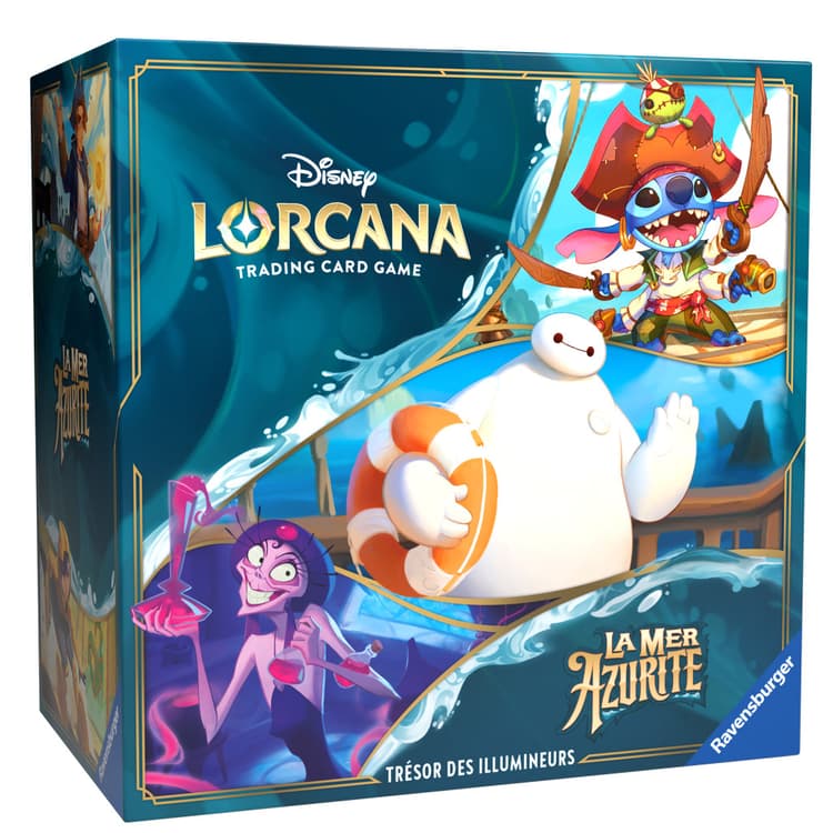 Boîte du jeu : Lorcana : La Mer Azurite - Trésor des Illumineurs