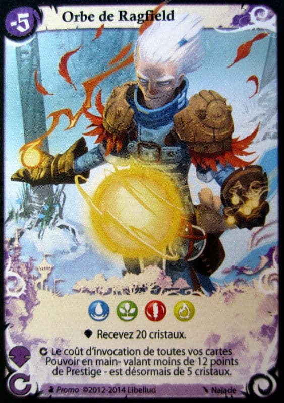Boîte du jeu : Seasons - Goodie - Carte "Orbe de Ragfield / Orb of Ragfield"