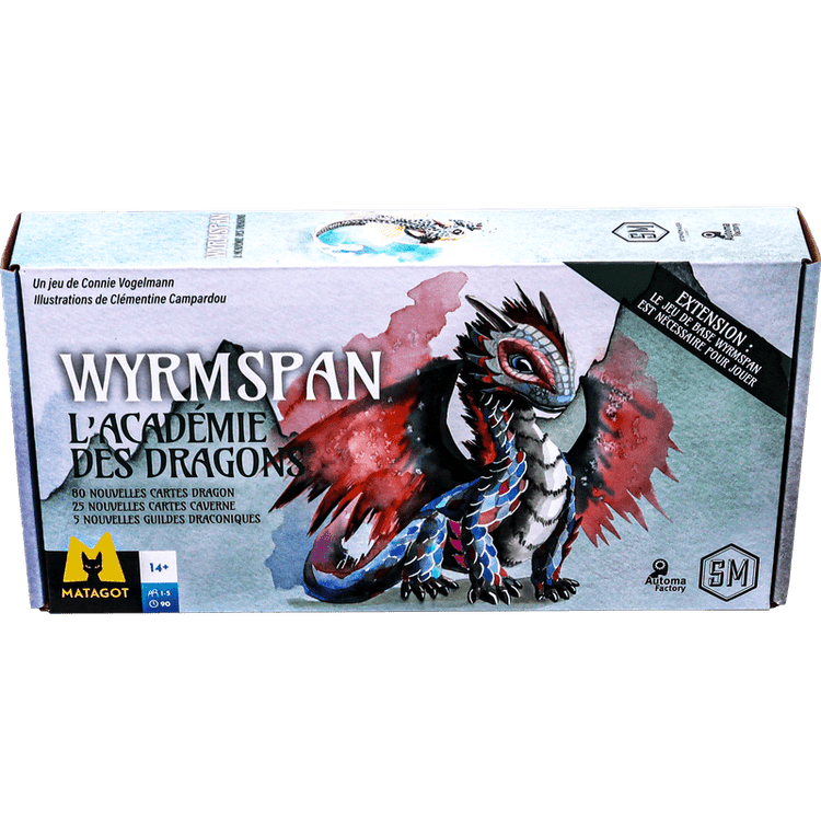 Boîte du jeu : Wyrmspan : L'Académie des Dragons