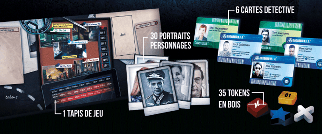 Boîte du jeu : Detective : Pack Goodies