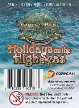Couverture de Nemo's War (2nd Edition) - Extension 'Holidays on the High Seas'