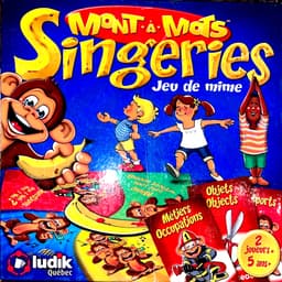 Couverture de Monts à mots Singeries