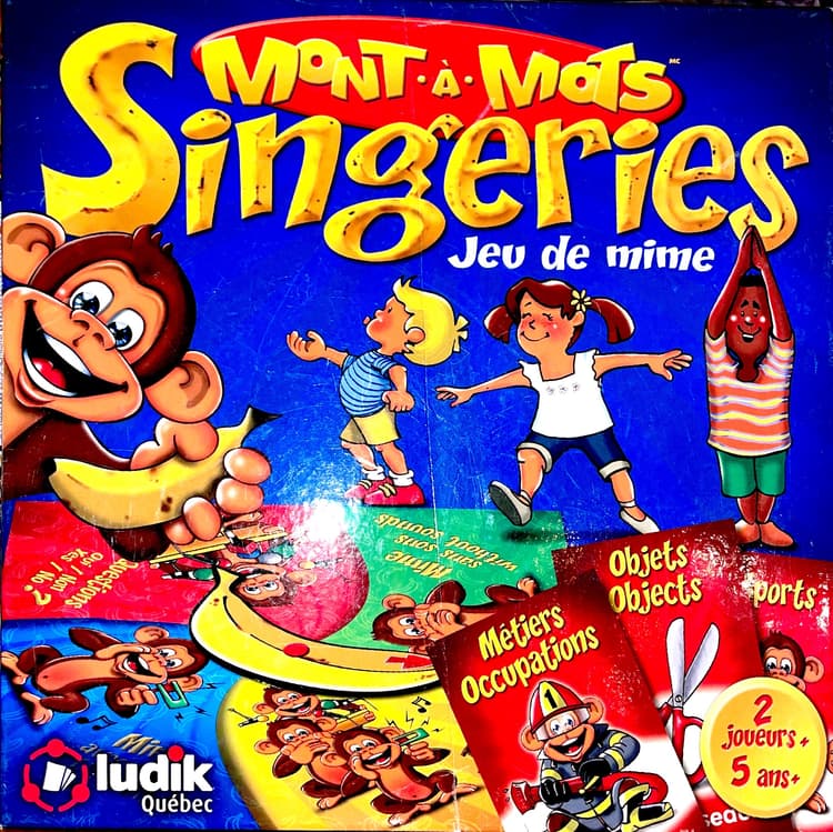 Boîte du jeu : Monts à mots Singeries