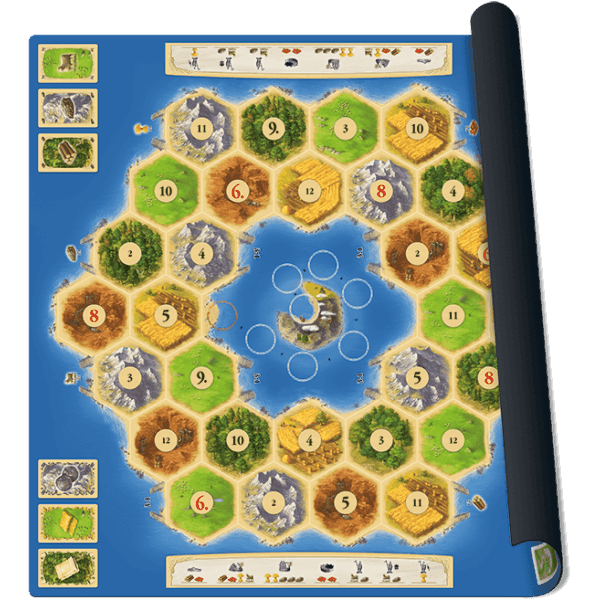 Boîte du jeu : Catane : Villes & Chevaliers - Tapis de jeu "Atoll"