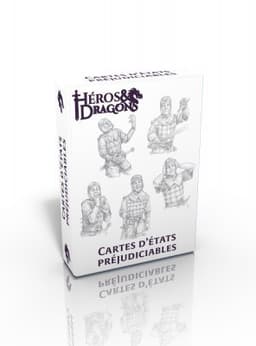 Couverture de Héros & Dragons - Cartes d'états préjudiciables