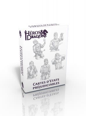 Boîte du jeu : Héros & Dragons - Cartes d'états préjudiciables