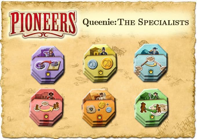 Boîte du jeu : Pioneers - Queenie 2 - Les Spécialistes