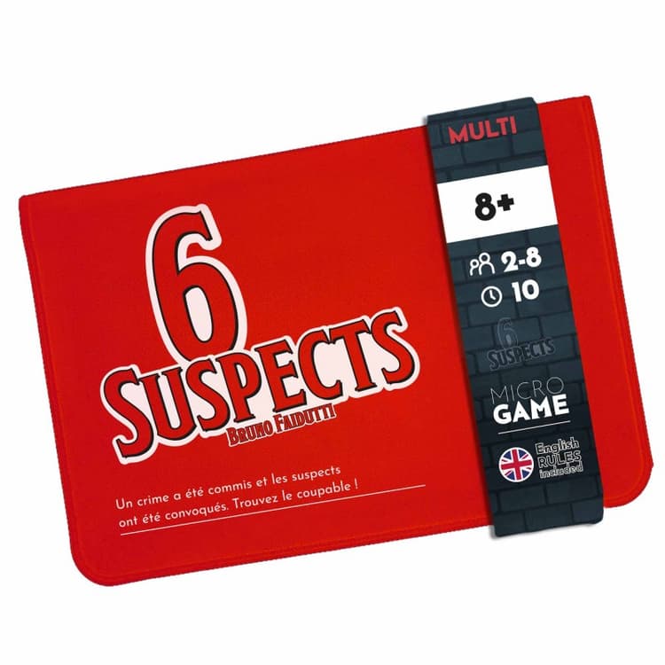 Boîte du jeu : 6 suspects